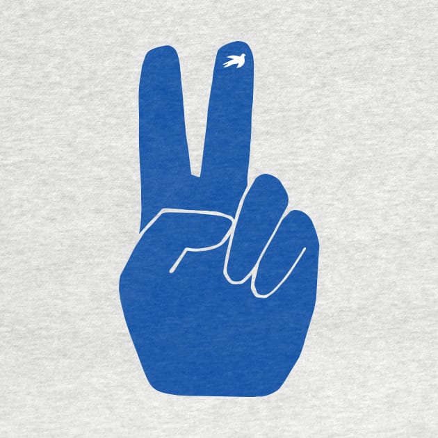 Peace Out Blue by Vanphirst